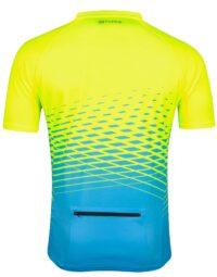 Koszulka FORCE MTB ANGLE, fluo-niebieska XXL
