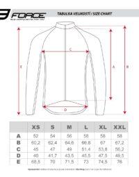 Bluza FORCE SPIKE, czarno-biała XS
