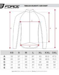 Bluza damska FORCE SPRAY LADY, biało-czarna 3XL