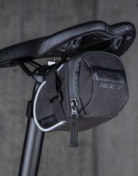 Torba podsiodłowa FORCE RIDE 2 na rzep, czarna M