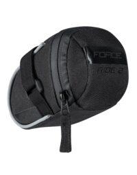 Torba podsiodłowa FORCE RIDE 2 na rzep, czarna M