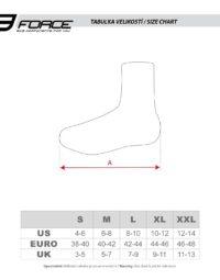 Ochraniacze na buty FORCE RAINY MTB, czarne XXL