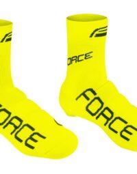 Ochraniacze na buty FORCE dzianinowe fluo, S/M