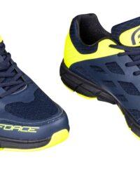 Buty rowerowe FORCE GO, niebiesko-fluo 40