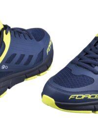 Buty rowerowe FORCE GO, niebiesko-fluo 40
