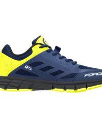 Buty rowerowe FORCE GO, niebiesko-fluo 40