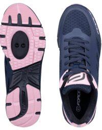 Buty damskie, rowerowe FORCE GO, niebiesko-różowe 37