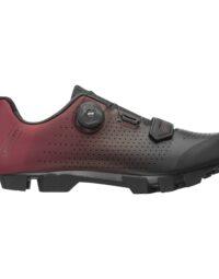 Buty rowerowe FORCE MTB VICTORY, czarno-bordowe 42