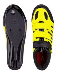 Buty szosowe FORCE LASH, fluo-czarne 40