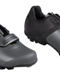 Buty rowerowe FORCE VIRTUOSO GRAVEL, czarno-srebrne 44