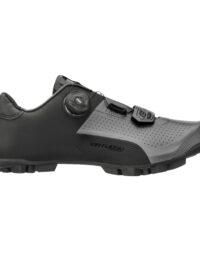 Buty rowerowe FORCE VIRTUOSO GRAVEL, czarno-srebrne 44