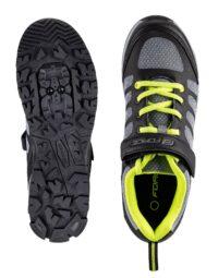 Buty turystyczne FORCE WALK, czarno-szaro-fluo 39