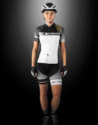 Spodenki z wkładką FORCE DASH LADY, czarno-białe L