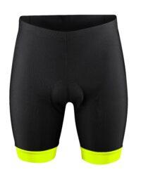 Spodenki dziecięce FORCE KID-2, czarno-fluo 140-153cm
