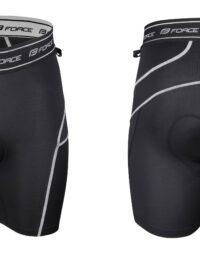 Spodenki z wkładką FORCE MTB-11, niebieskie XL