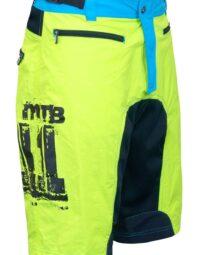 Spodenki z wkładką FORCE MTB-11, fluo L