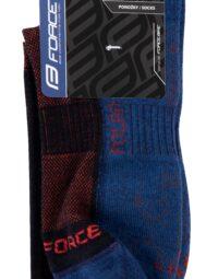 Skarpety średniej grubości FORCE POLAR, niebiesko-czerwone S-M/36-41