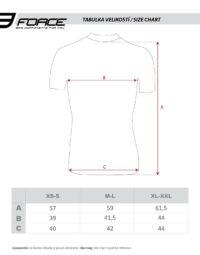 Bielizna funkcyjna T-shirt FORCE SUMMER, czarna XS-S