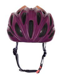 Kask rowerowy FORCE BULL HUE, fioletowo-morelowy S-M