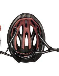 Kask rowerowy FORCE BULL HUE, fioletowo-morelowy S-M
