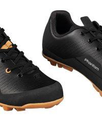 Buty rowerowe FORCE PHANTOM GRAVEL, czarno-brązowe 46