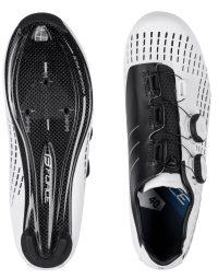 Buty szosowe FORCE ROAD REVOLT CARBON, białe 40