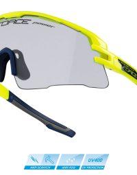 Okulary przeciwsłoneczne FORCE AMBIENT, fluo-czarne, fotochromy