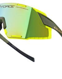 Okulary przeciwsłoneczne FORCE GRIP, oliwkowo-złote, złote soczewki revo