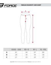 Bielizna / spodnie termoaktywne FORCE GRIM, czarne XS-S