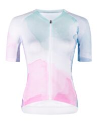 Koszulka damska FORCE SPLASH LADY short sl, różowo-niebieski XS