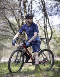 Spodenki FORCE BLADE MTB bez wkładki, granatowe M