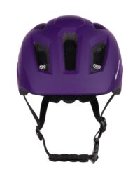 Kask dziecięcy FORCE ZEBU ze światłem, fioletowy L-XL