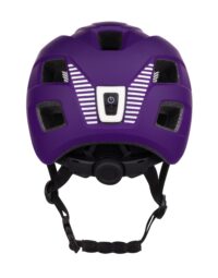 Kask dziecięcy FORCE ZEBU ze światłem, fioletowy L-XL