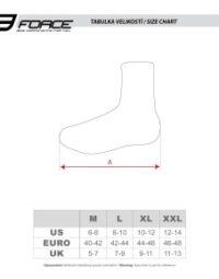 Ochraniacze na buty FORCE SLEET MTB, czarne L