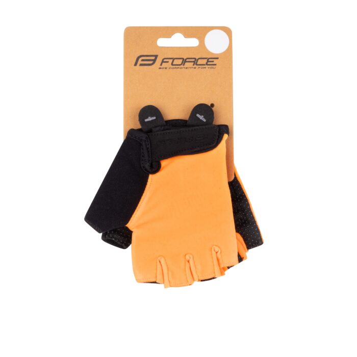 Rękawiczki FORCE FUN KID, pomarańczowe L