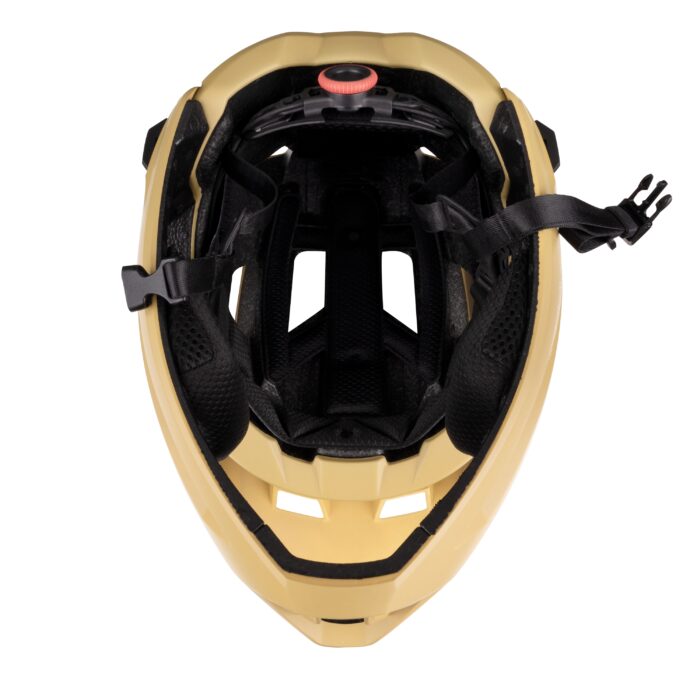 Kask FORCE VENOM downhill, brązowy S-M