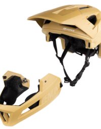 Kask FORCE VENOM downhill, brązowy S-M