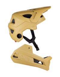 Kask FORCE VENOM downhill, brązowy S-M