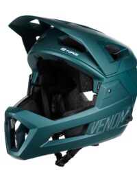 Kask FORCE VENOM downhill, turkusowy, S-M