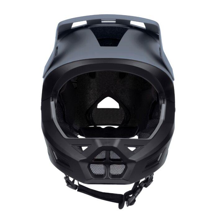 Kask FORCE DROP downhill, szaro-czarny S-M