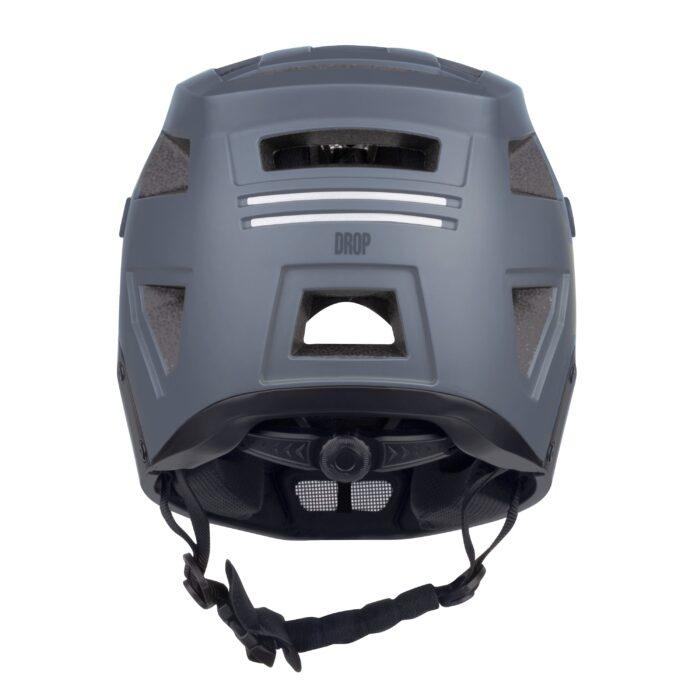 Kask FORCE DROP downhill, szaro-czarny S-M