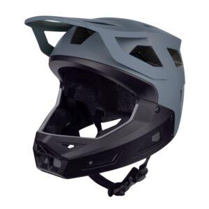 Kask FORCE DROP downhill, szaro-czarny L-XL