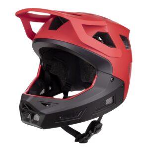 Kask FORCE DROP downhill, czerwono-czarny L-XL