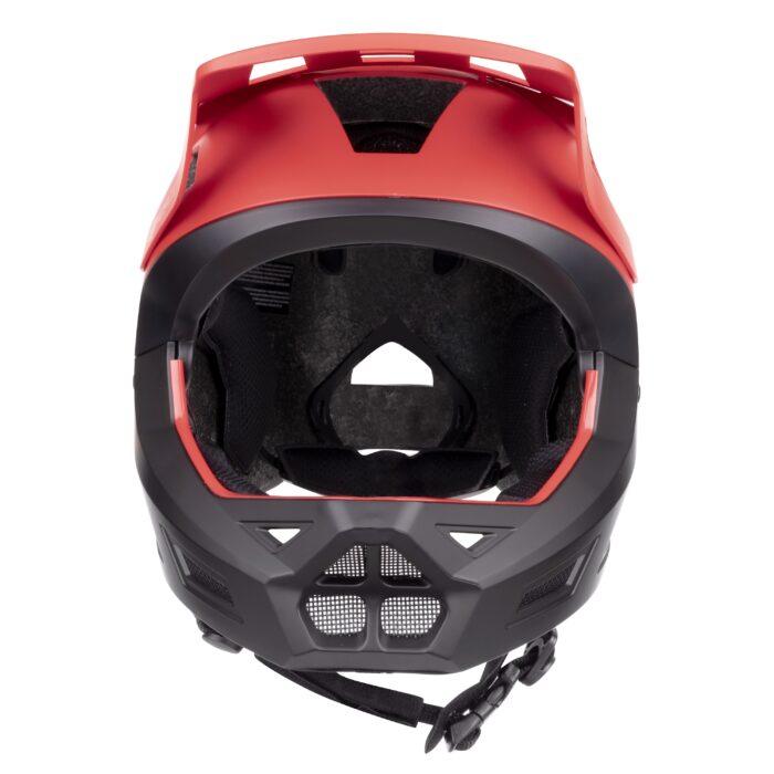 Kask FORCE DROP downhill, czerwono-czarny S-M