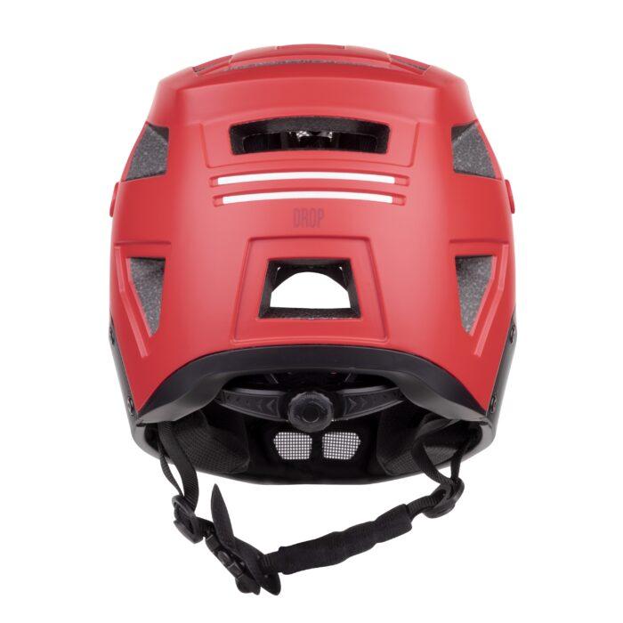 Kask FORCE DROP downhill, czerwono-czarny S-M