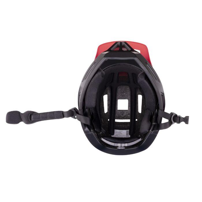 Kask FORCE DROP downhill, czerwono-czarny S-M