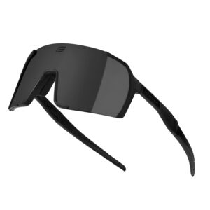 okulary przeciwsłoneczne FORCE GLARE, czarne, z czarnymi lustrzanymi szkłami