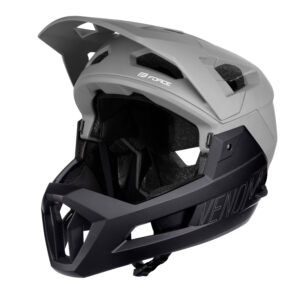 kask FORCE VENOM downhill, szaro-czarny, S-M