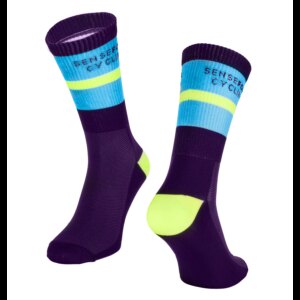 skarpety FORCE STRIPE long, purple L-XL/42-46
