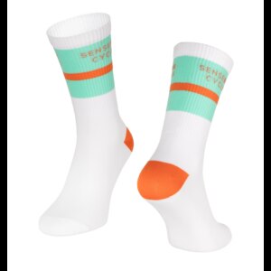 skarpety FORCE STRIPE long, white L-XL/42-46